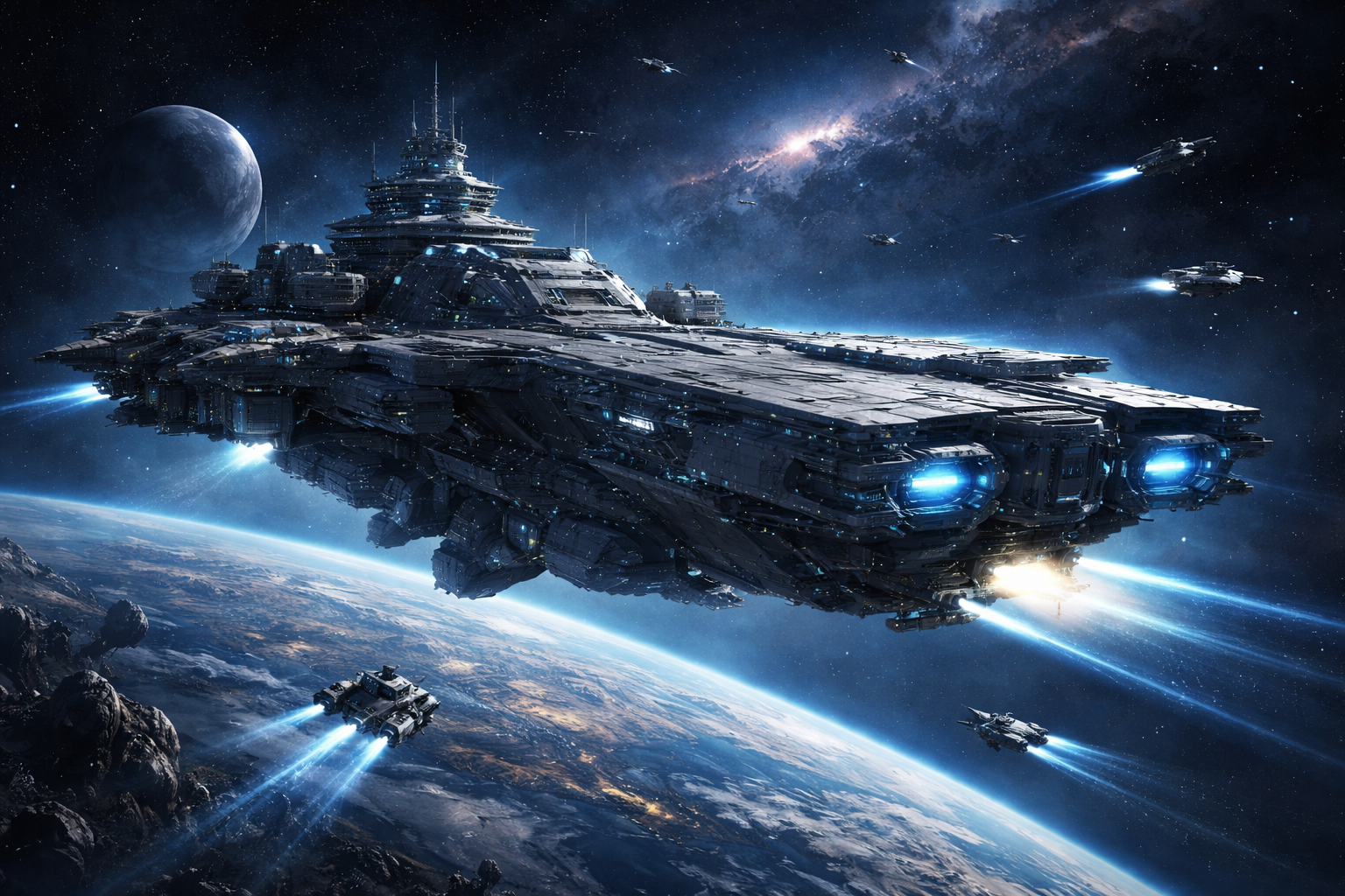 Space Force Orbital Warship Carrier: Future Space Dominance