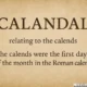 Calandal: The Rare Adjective, Roman Origins, Hidden Meaning