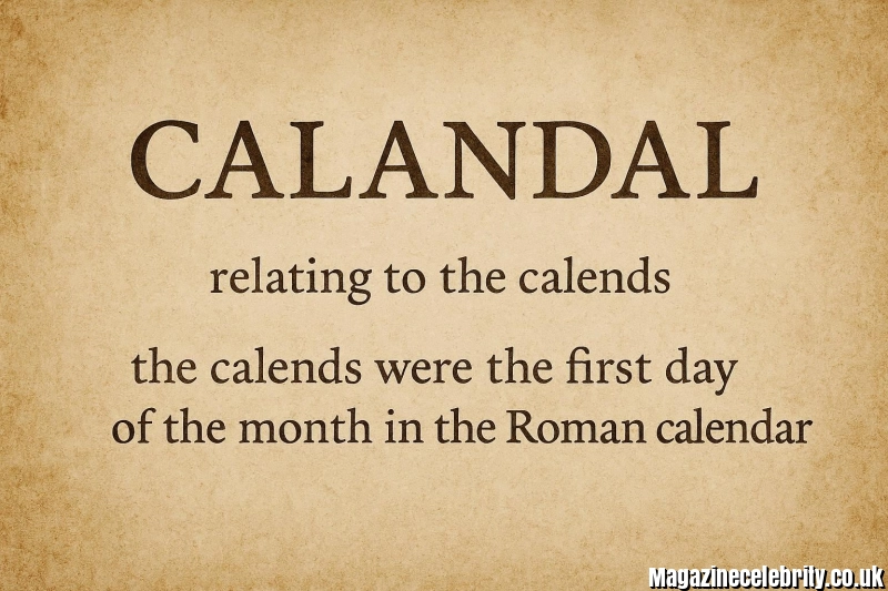 Calandal: The Rare Adjective, Roman Origins, Hidden Meaning