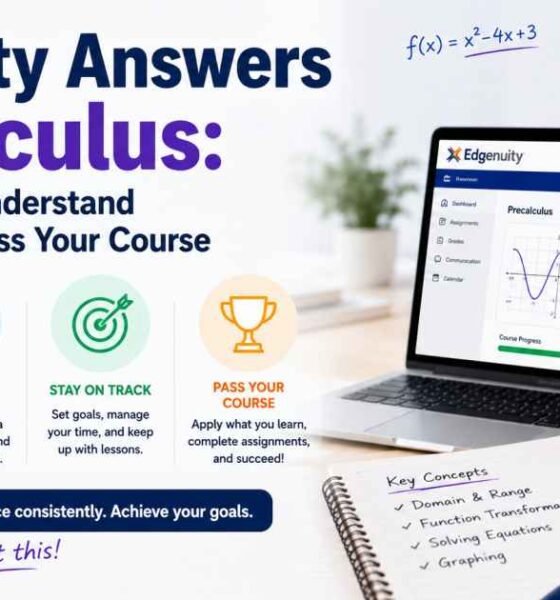 Edgenuity Answers Precalculus: How to Study, Understand Concepts