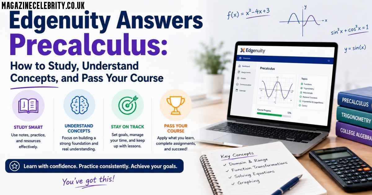 Edgenuity Answers Precalculus: How to Study, Understand Concepts