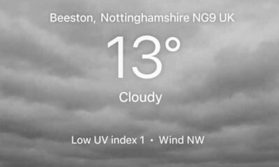 Weather Beeston Nottinghamshire Ng9 UK