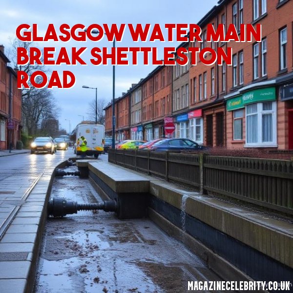 Glasgow Water Main Break Shettleston Road