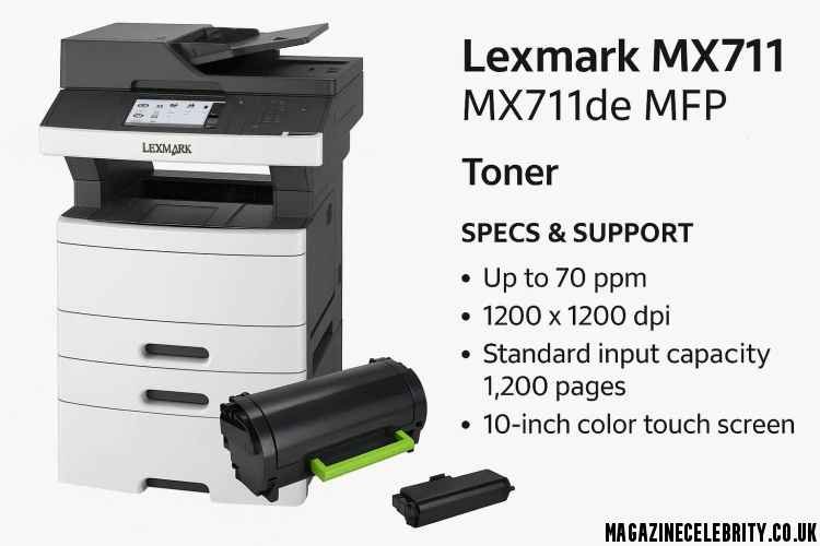 Lexmark MX711: MX711de MFP, Toner, Specs & Support