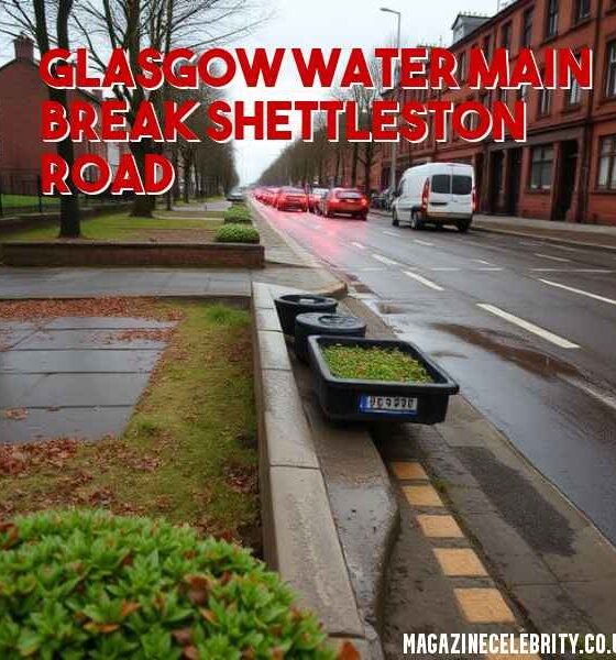 Glasgow Water Main Break Shettleston Road