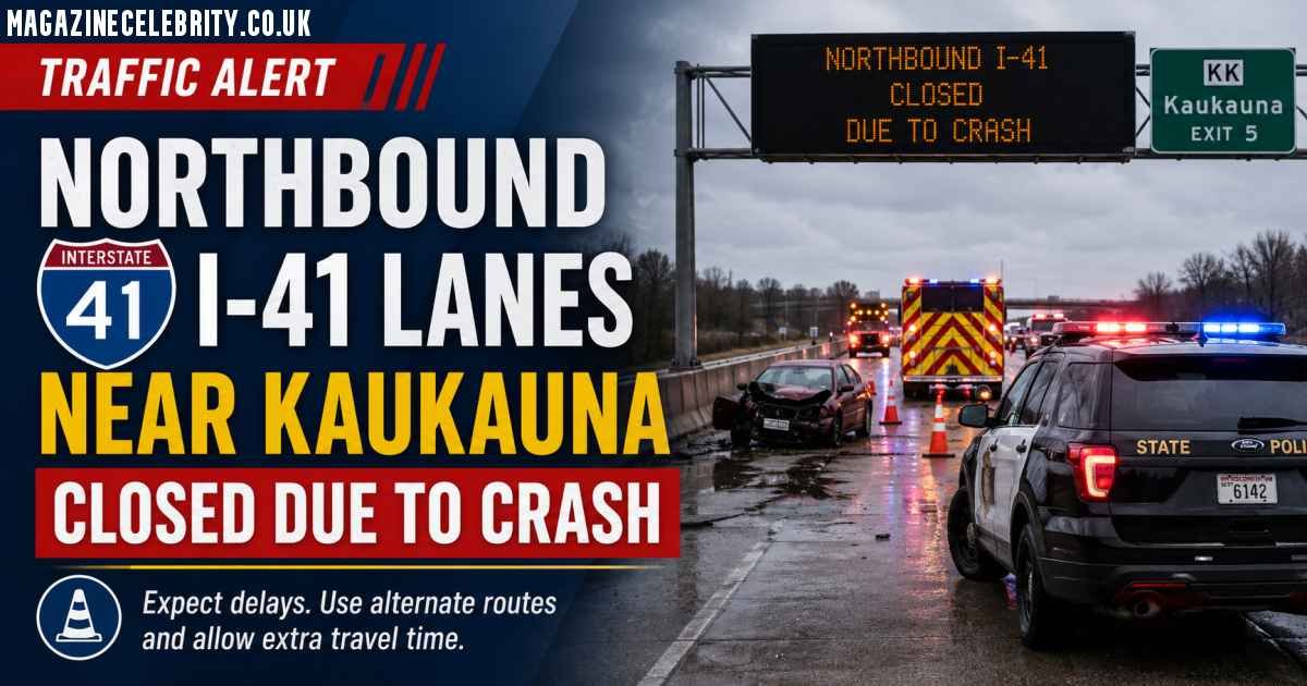 Northbound I-41 Lanes Near Kaukauna Closed Due to Crash