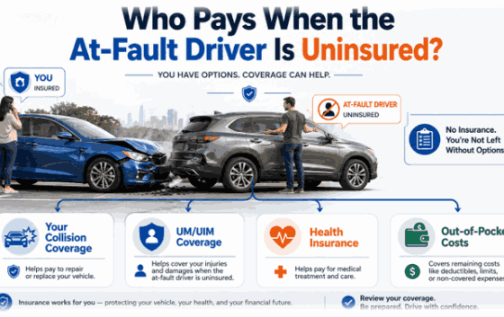 Who Pays When an Uninsured Driver Causes an Accident?